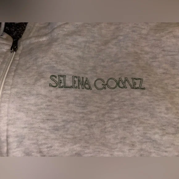 Selena Gomez Light Gray Hoodie - Picture 2 of 4